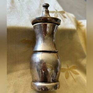Vintage Borel Made in France Sterling Silver Pepper Grinder / Peppermill.